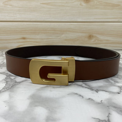 Metal  G-Shape Leather Strap Belt-UniqueandClassy