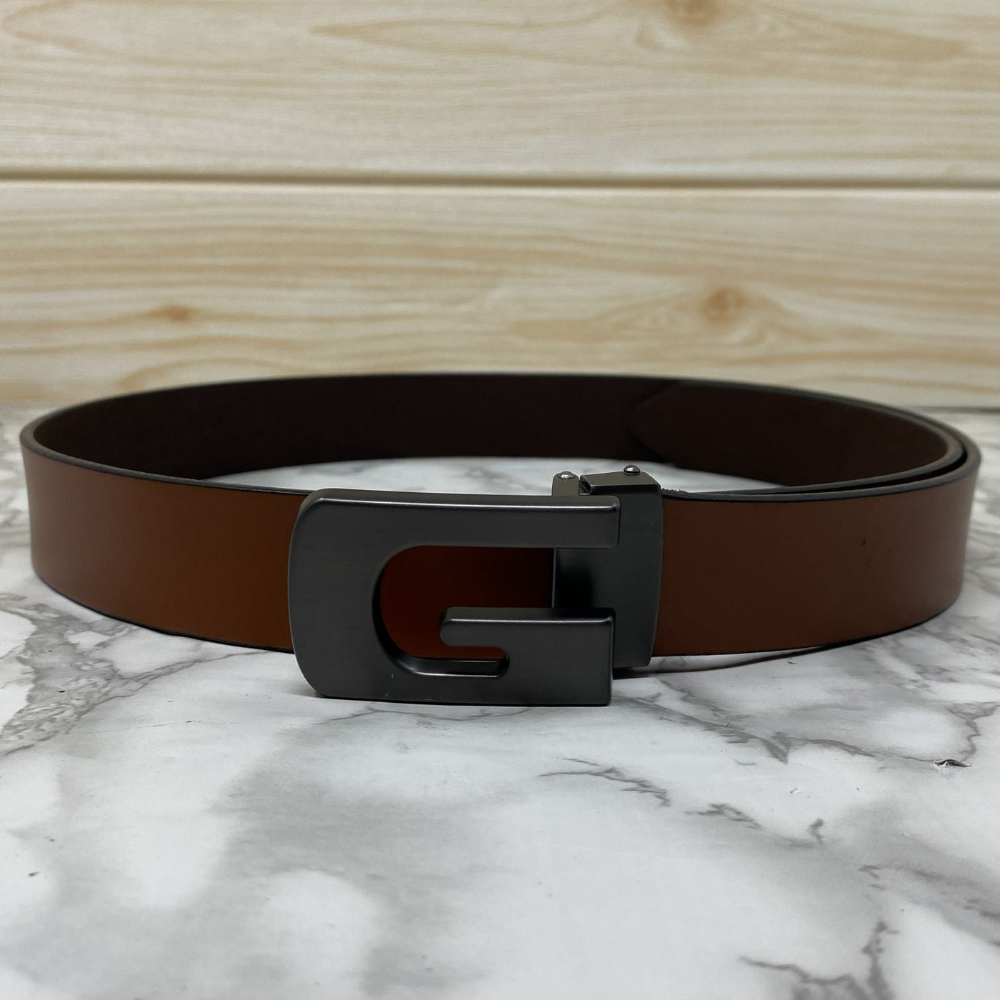 Metal  G-Shape Leather Strap Belt-UniqueandClassy