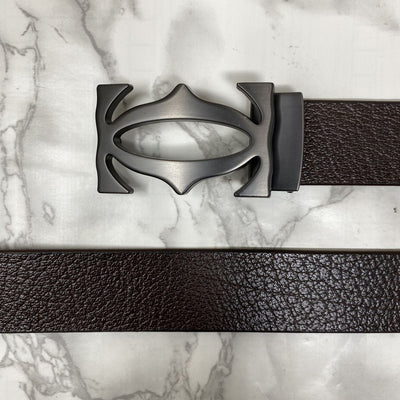 Cross Pattern Casual and Formal Leather Strap Belt -UniqueandClassy