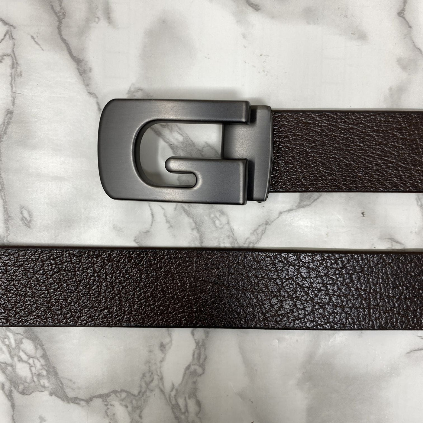 Metal  G-Shape Leather Strap Belt-UniqueandClassy