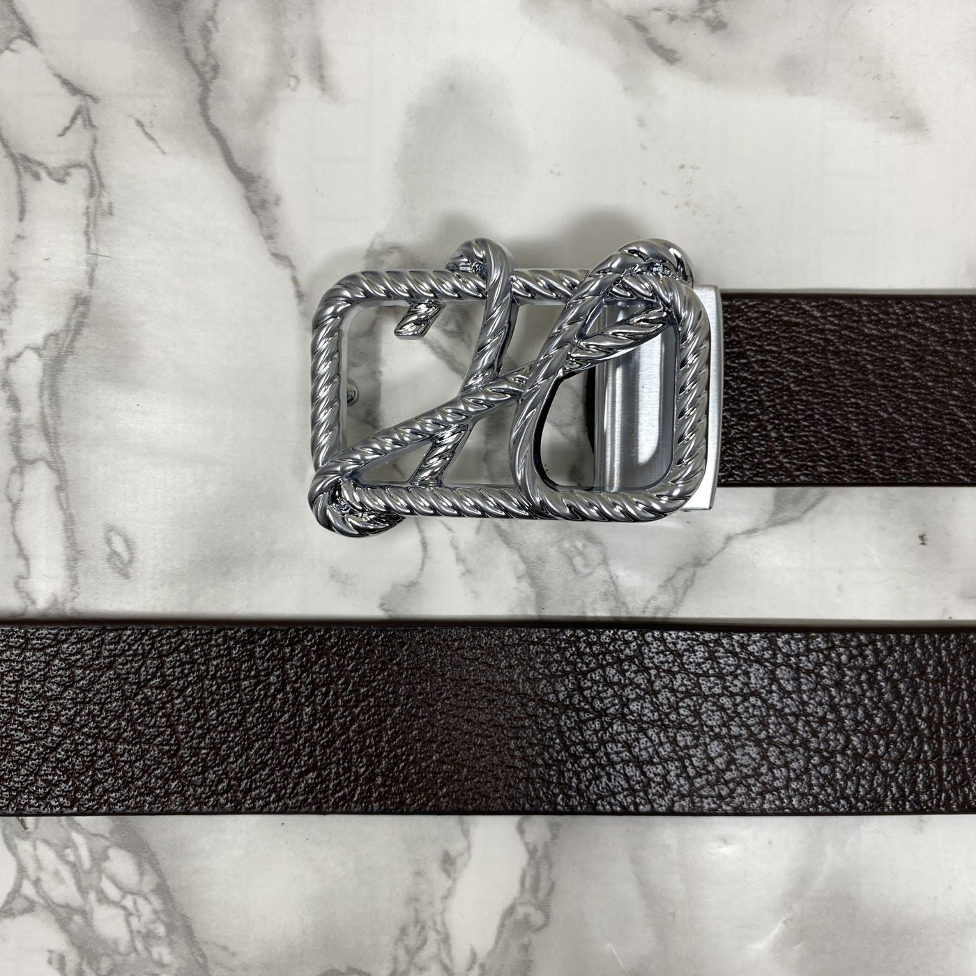 H-Pattern Leather Strap Belt For Men-UniqueandClassy