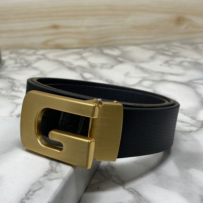 Metal  G-Shape Leather Strap Belt-UniqueandClassy
