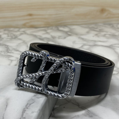 H-Pattern Leather Strap Belt For Men-UniqueandClassy