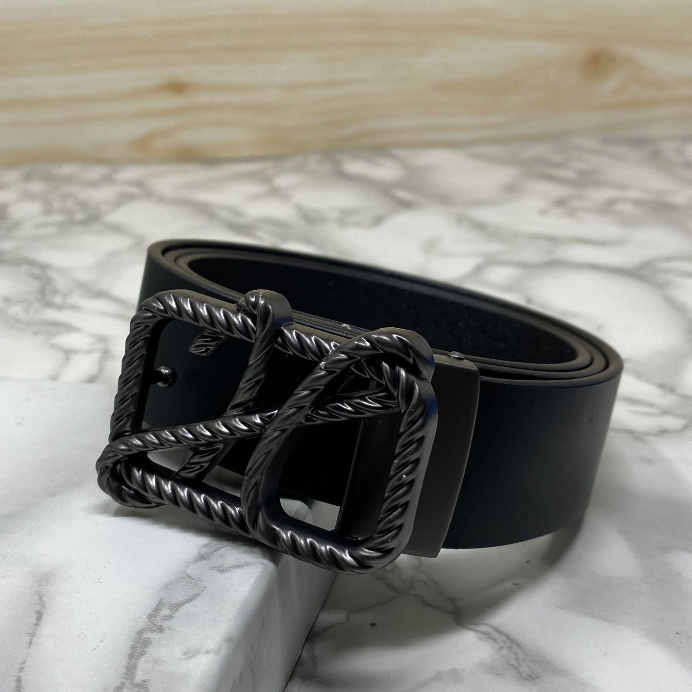 H-Pattern Leather Strap Belt For Men-UniqueandClassy