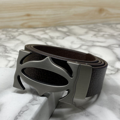 Cross Pattern Casual and Formal Leather Strap Belt -UniqueandClassy