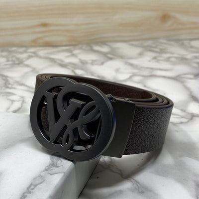 VSL Round Pin Buckle With Leather Strap-UniqueandClassy