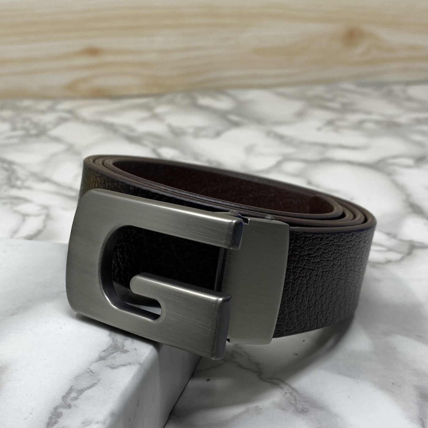 Metal  G-Shape Leather Strap Belt-UniqueandClassy