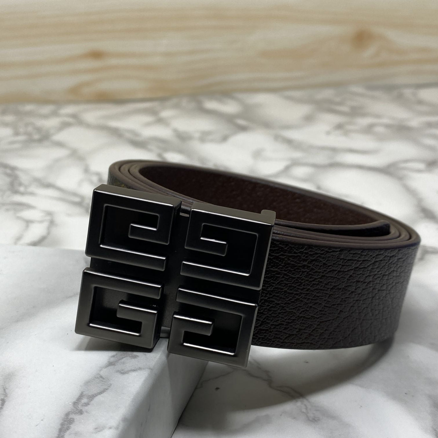 Square Section Leather Strap Belt-UniqueandClassy