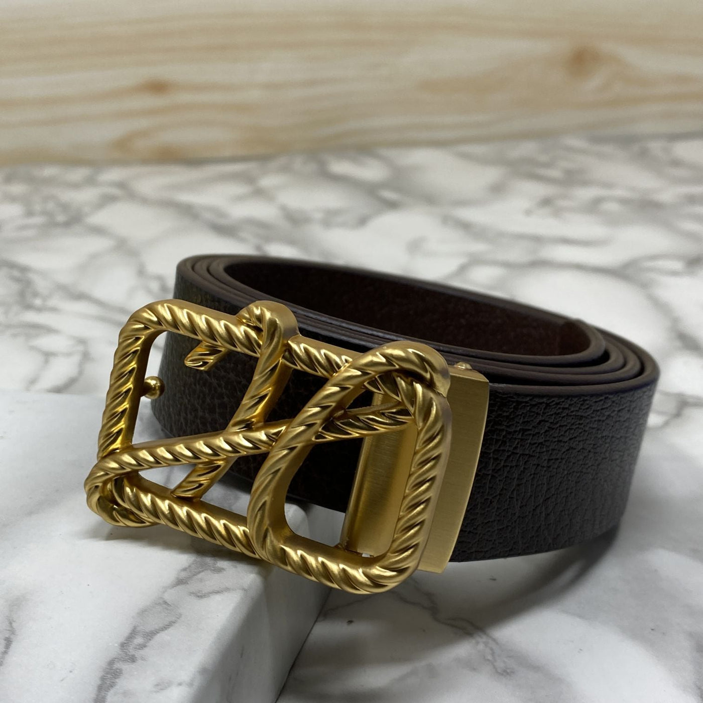 H-Pattern Leather Strap Belt For Men-UniqueandClassy