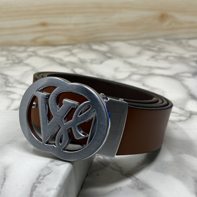 VSL Round Pin Buckle With Leather Strap-UniqueandClassy