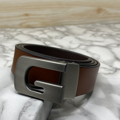 Metal  G-Shape Leather Strap Belt-UniqueandClassy