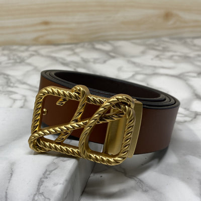 H-Pattern Leather Strap Belt For Men-UniqueandClassy