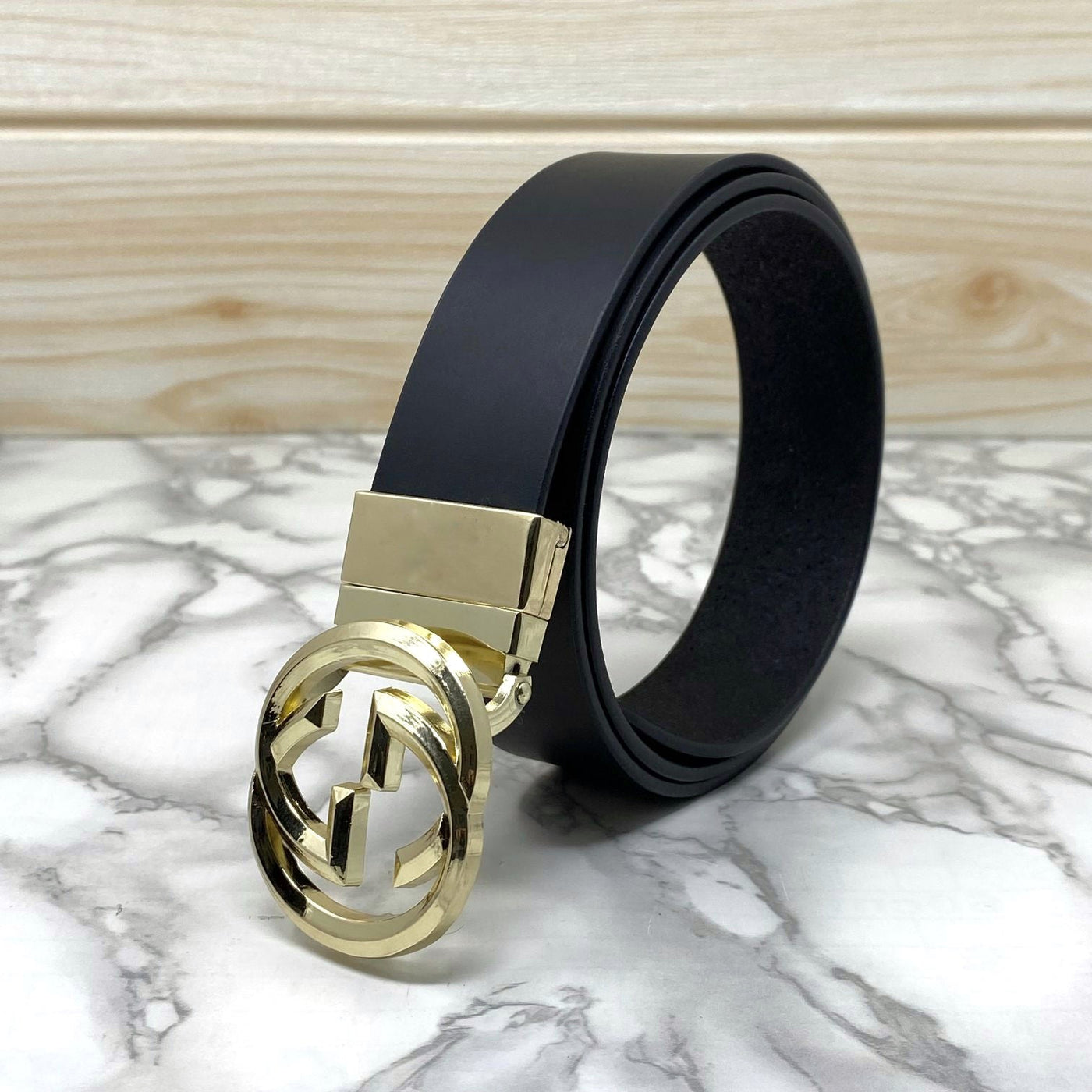 Trendy Round Leather Strap Belt For Men-UniqueandClassy