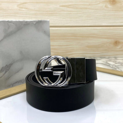 Trendy Round Leather Strap Belt For Men-UniqueandClassy