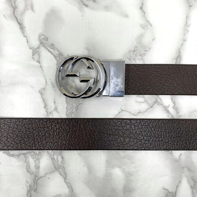 Trendy Round Leather Strap Belt For Men-UniqueandClassy