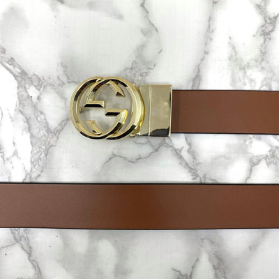 Trendy Round Leather Strap Belt For Men-UniqueandClassy