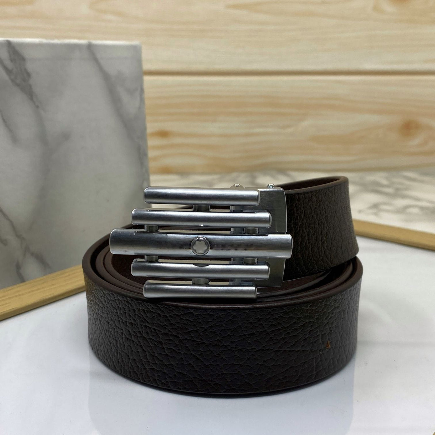 Stylish Formal Leather Strap Belt For Men-UniqueandClassy