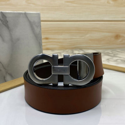 Classic 8 Pattern Formal Design Leather Strap Belt -UniqueandClassy