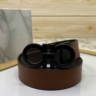 Classic 8 Pattern Formal Design Leather Strap Belt -UniqueandClassy