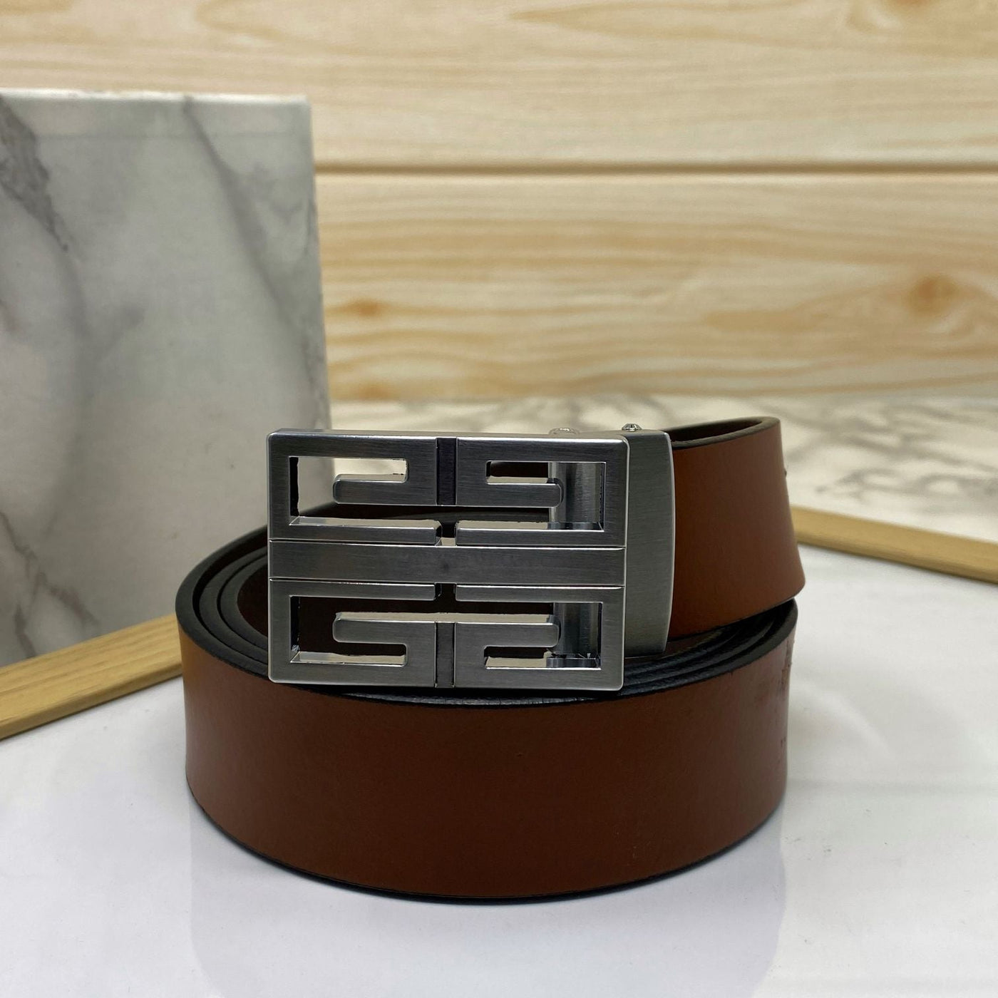 New Arrival Square Formal Leather Belt-UniqueandClassy