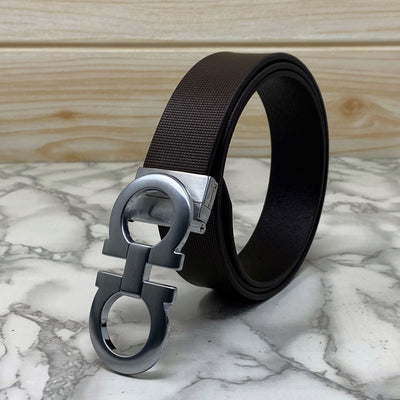 Classic 8 Pattern Formal Design Leather Strap Belt -UniqueandClassy