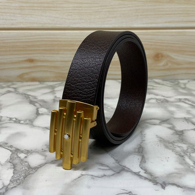 Stylish Formal Leather Strap Belt For Men-UniqueandClassy