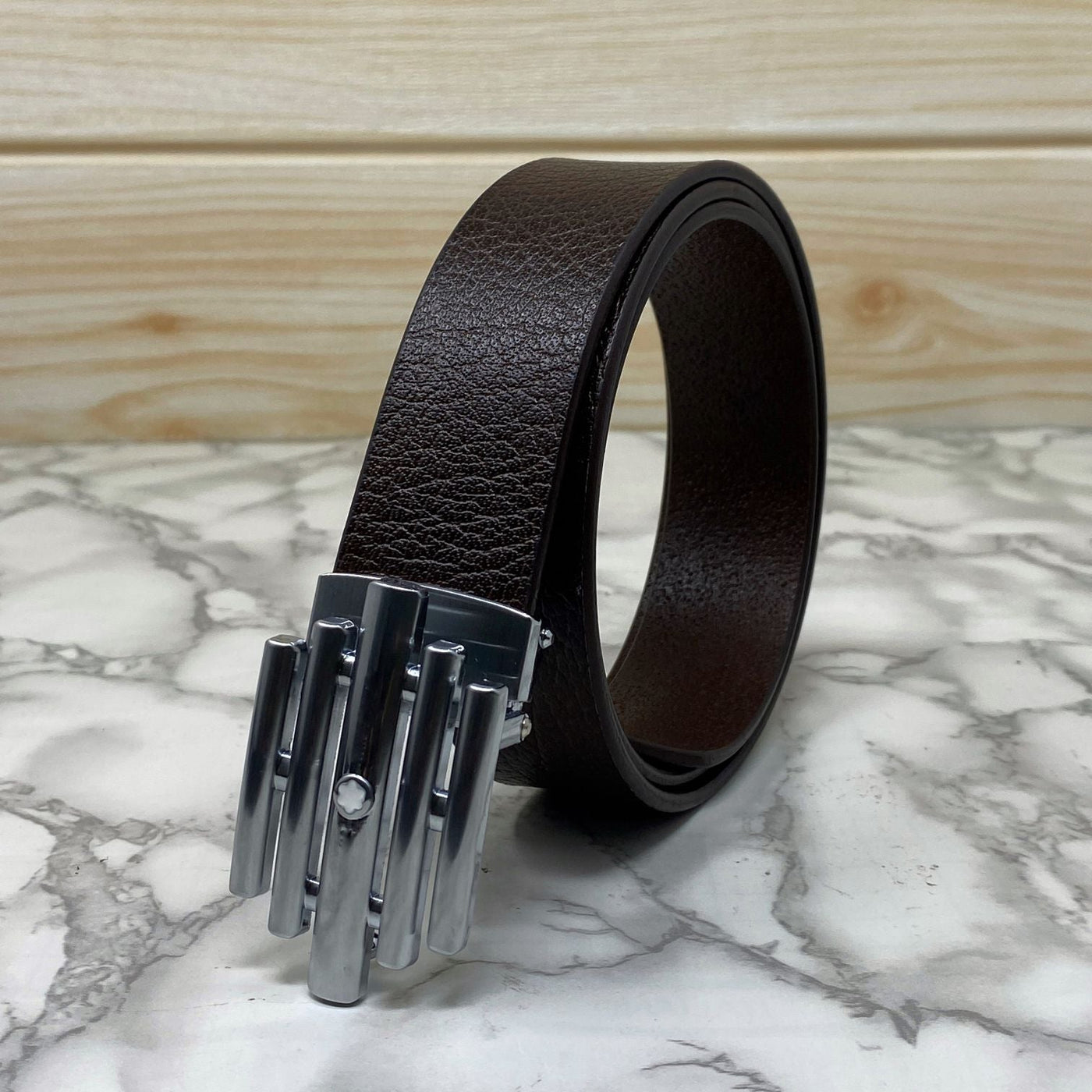 Stylish Formal Leather Strap Belt For Men-UniqueandClassy