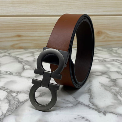 Classic 8 Pattern Formal Design Leather Strap Belt -UniqueandClassy