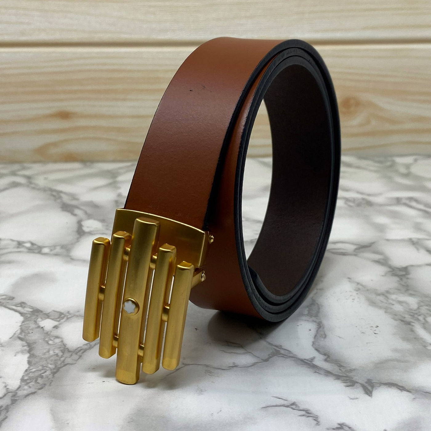 Stylish Formal Leather Strap Belt For Men-UniqueandClassy