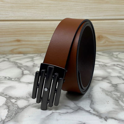 Stylish Formal Leather Strap Belt For Men-UniqueandClassy