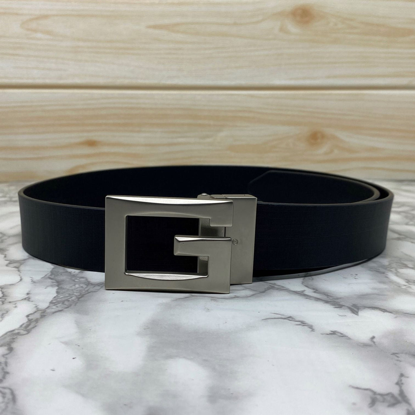 Square G-Section Leather Belt-UniqueandClassy