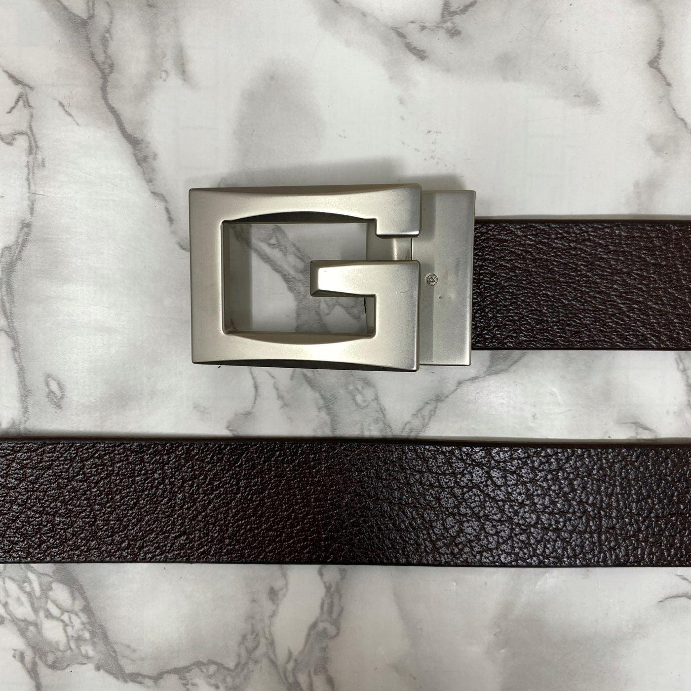 Square G-Section Leather Belt-UniqueandClassy