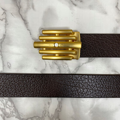 Stylish Formal Leather Strap Belt For Men-UniqueandClassy