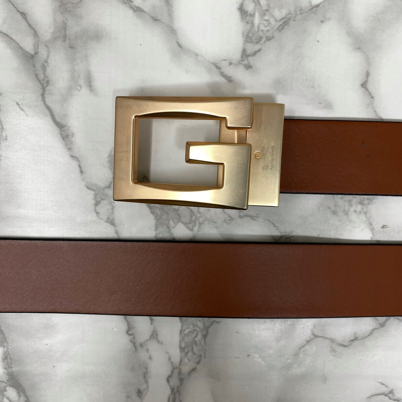 Square G-Section Leather Belt-UniqueandClassy