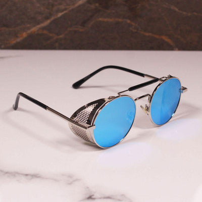 Stylish Metal Cap Round Sunglasses For Men And Women-Unique and Classy