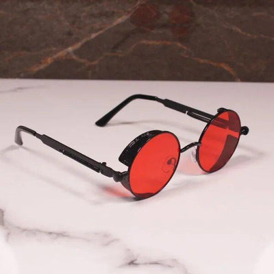 Emiway Bantai Round Red Candy Sunglasses For Men And Women-Unique and Classy