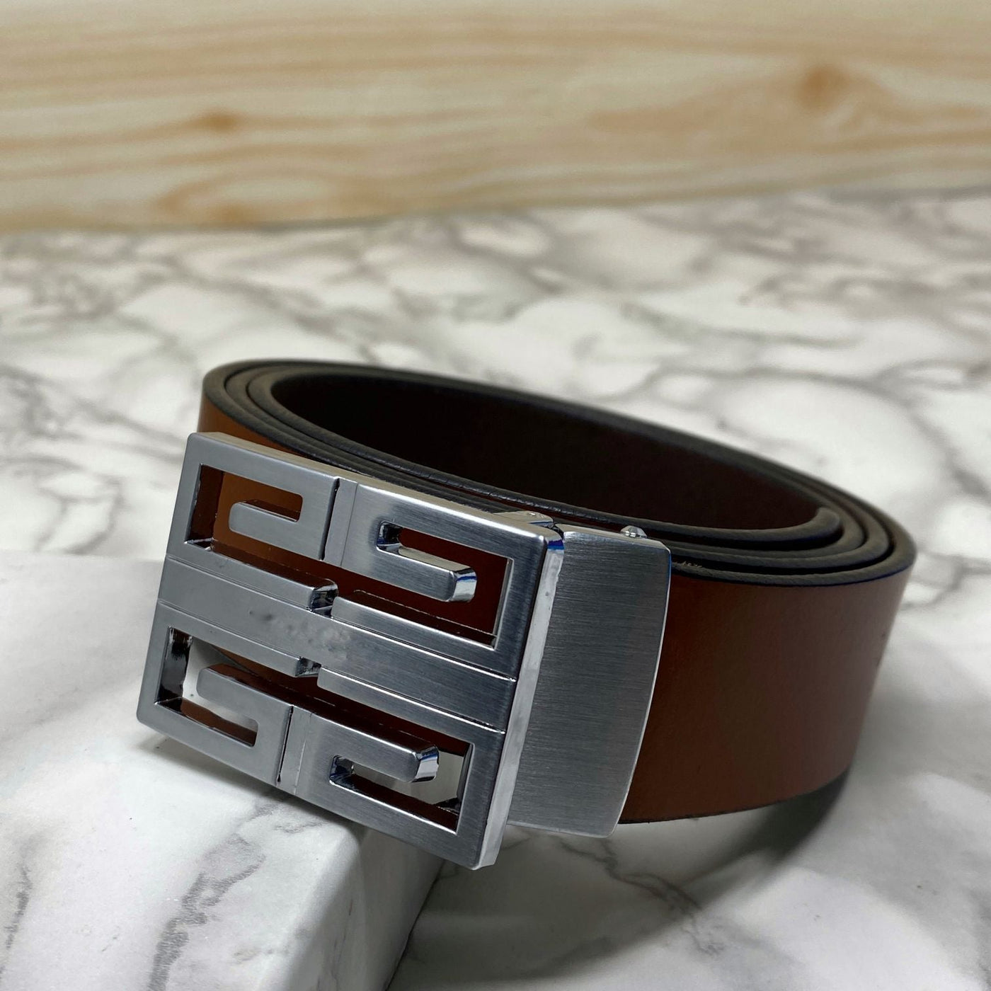 New Arrival Square Formal Leather Belt-UniqueandClassy