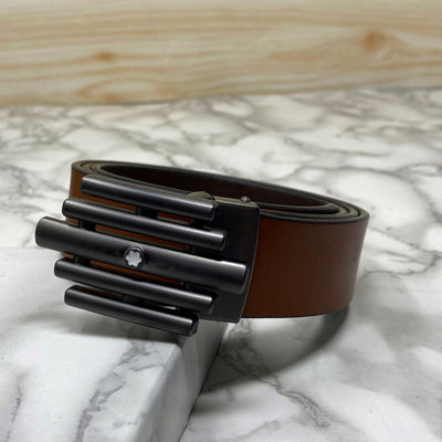 Stylish Formal Leather Strap Belt For Men-UniqueandClassy