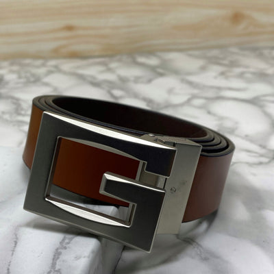 Square G-Section Leather Belt-UniqueandClassy