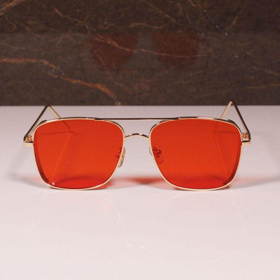 Metal Square Side Cap Sunglasses For Men And Women-Unique and Classy