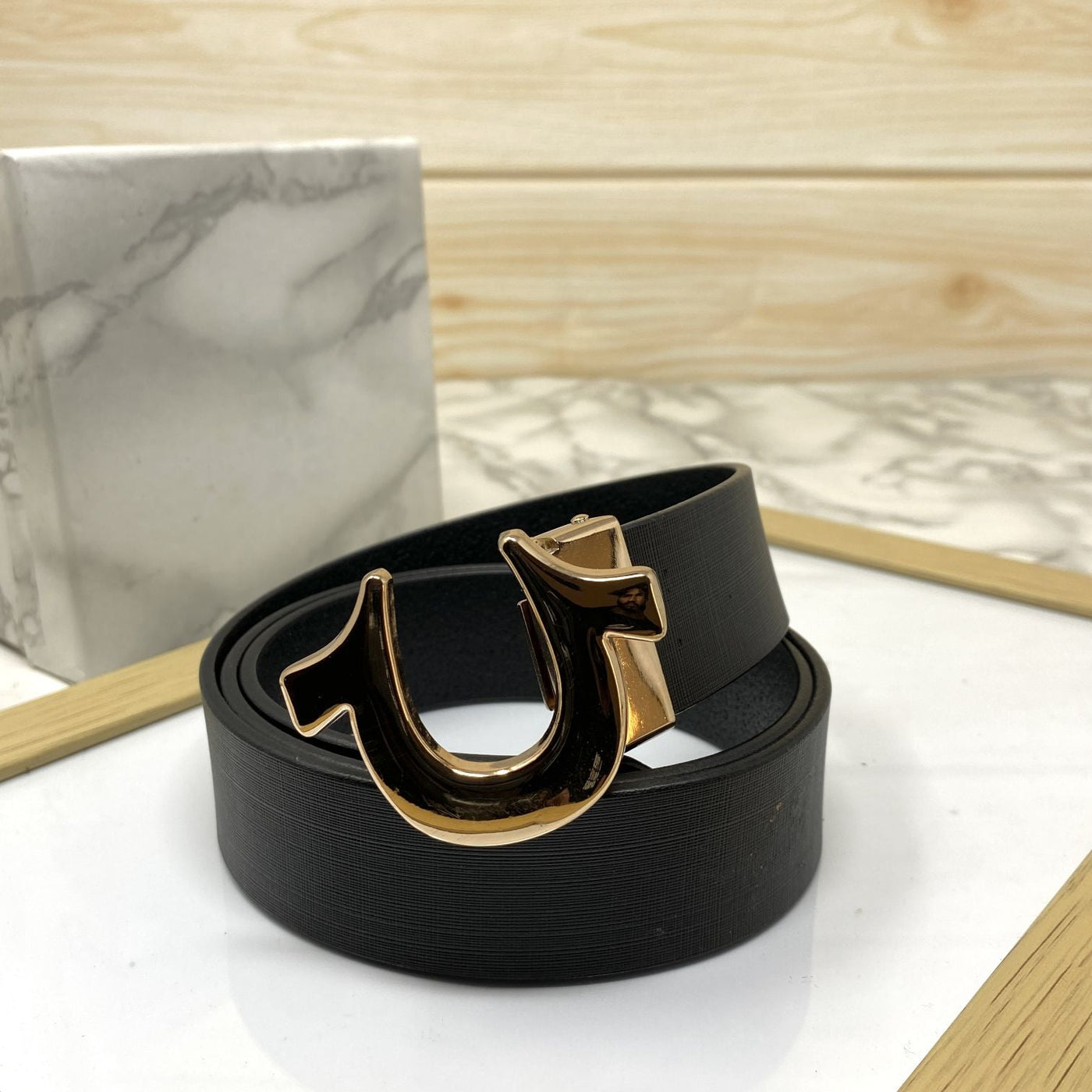 U-Pattern Formal and Casual Leather Strap belt-UniqueandClassy