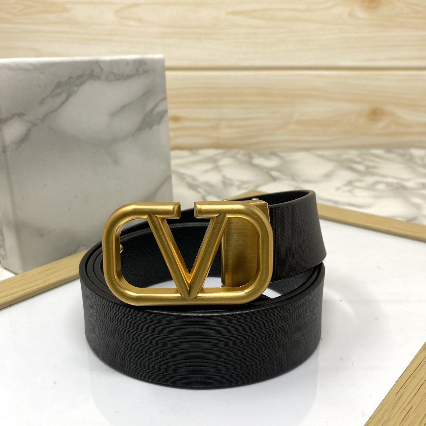 Casual V-Pattern Leather Strap Belt-UniqueandClassy