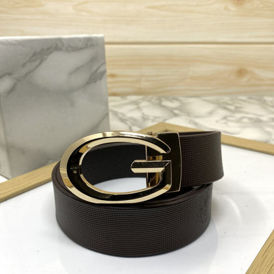 Classic G-Pattern Formal and Casual Leather Strap Belt -UniqueandClassy