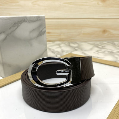 Classic G-Pattern Formal and Casual Leather Strap Belt -UniqueandClassy