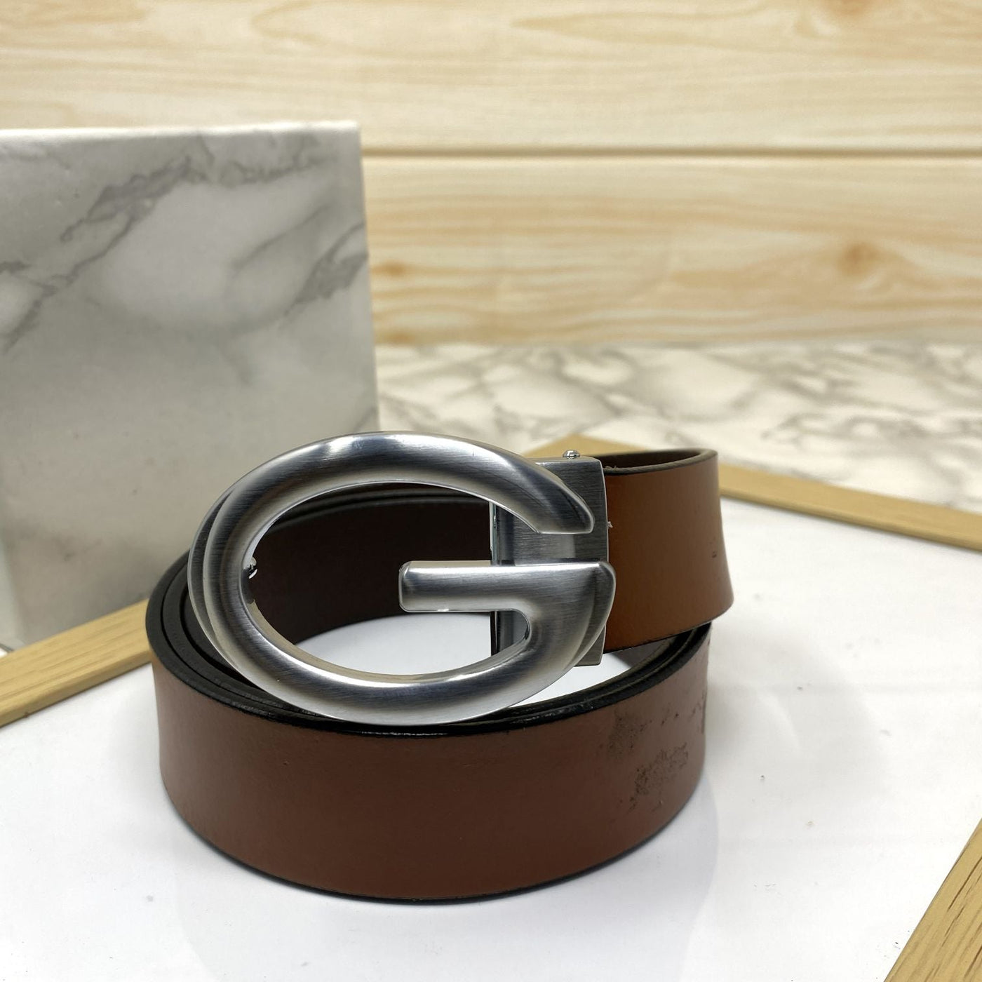 Simple G-Design Formal and Leather Strap Belt-UniqueandClassy