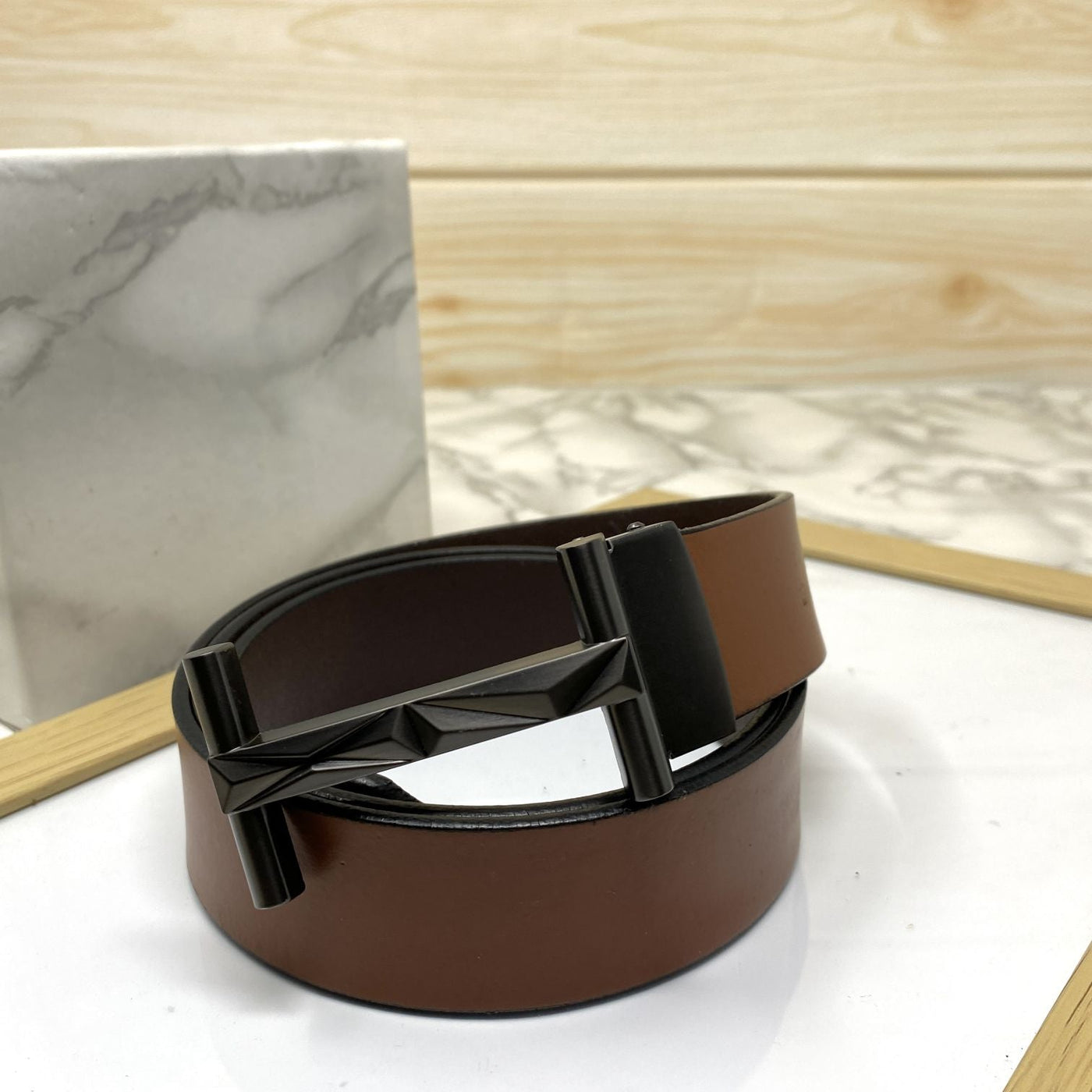 New Arrival H- Pattern Formal and Casual Leather Strap Belt-UniqueandClassy