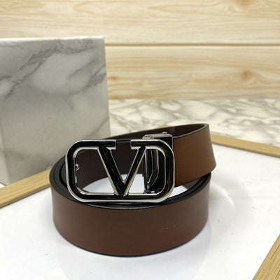 Casual V-Pattern Leather Strap Belt-UniqueandClassy