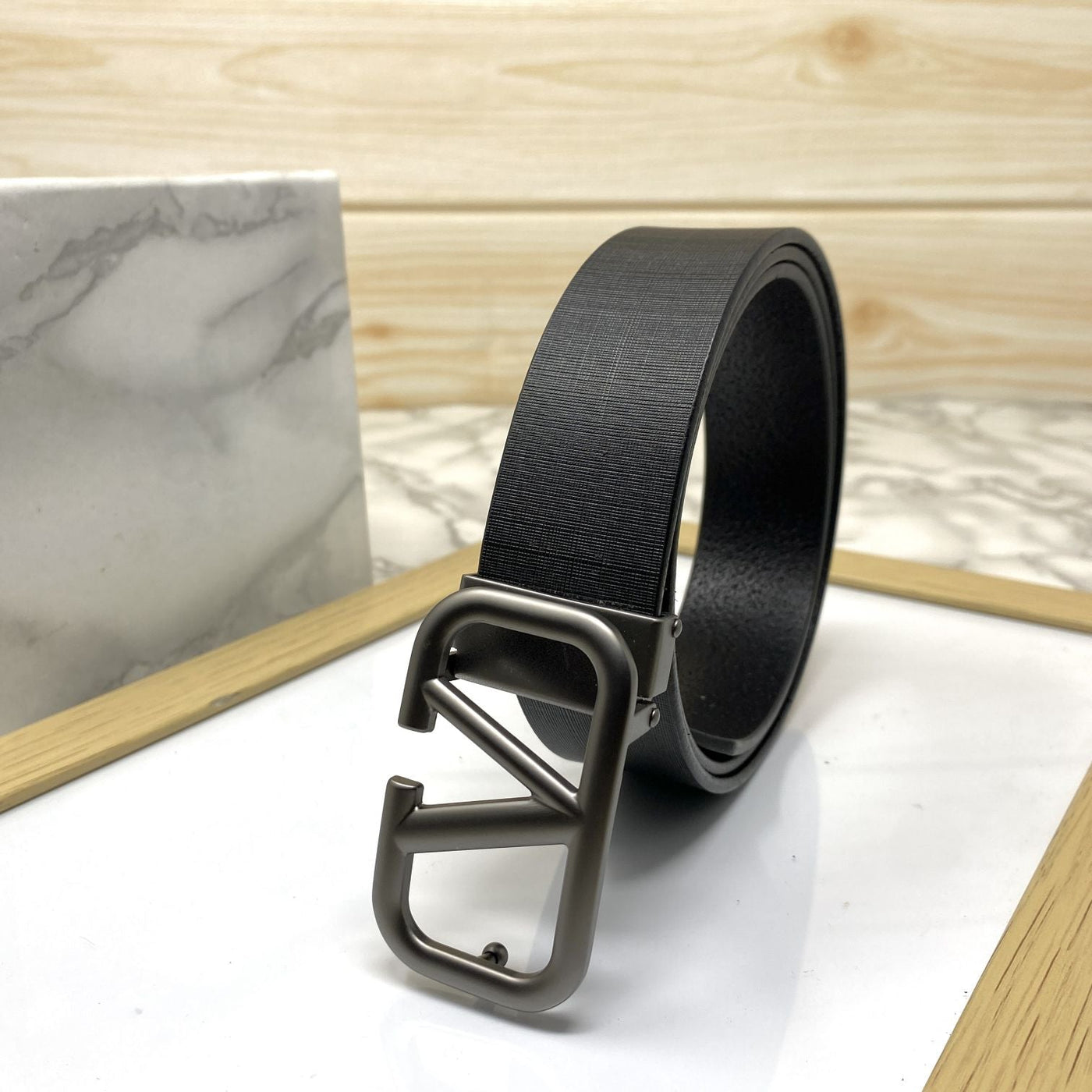 Casual V-Pattern Leather Strap Belt-UniqueandClassy