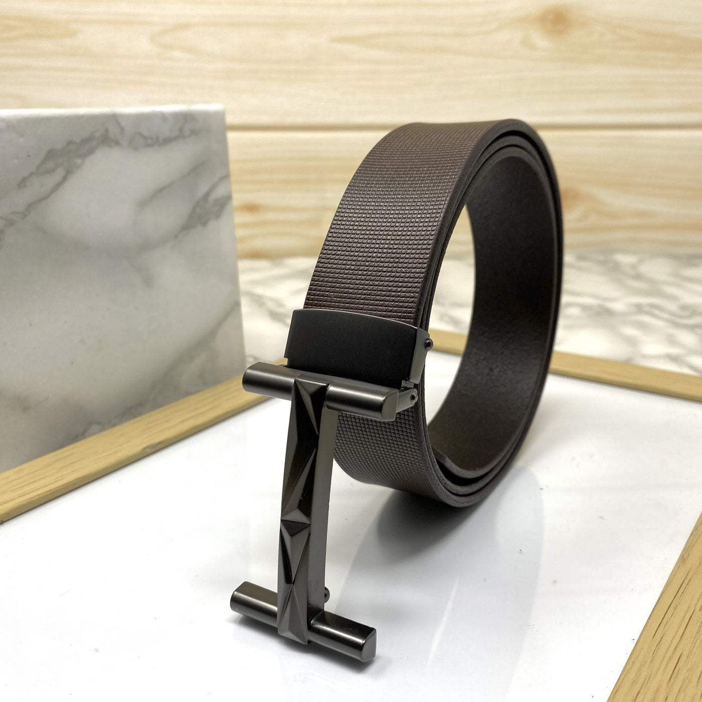 New Arrival H- Pattern Formal and Casual Leather Strap Belt-UniqueandClassy