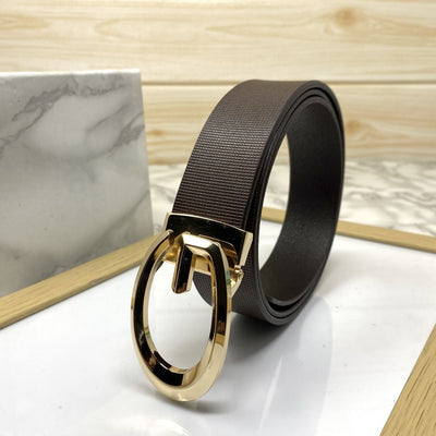 Classic G-Pattern Formal and Casual Leather Strap Belt -UniqueandClassy